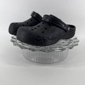 Crocs Lined Clogs Black Fur Lined Comfort Shoes Men‎ 8 Women 10